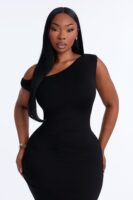 Black One-Shoulder Dress