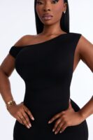 Black One-Shoulder Dress