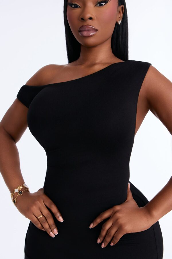 Black One-Shoulder Dress