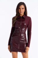 Dress with contrast trim