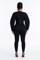 Black V-Neck Jumpsuit