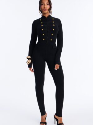 Jumpsuit in Black 50% viscose