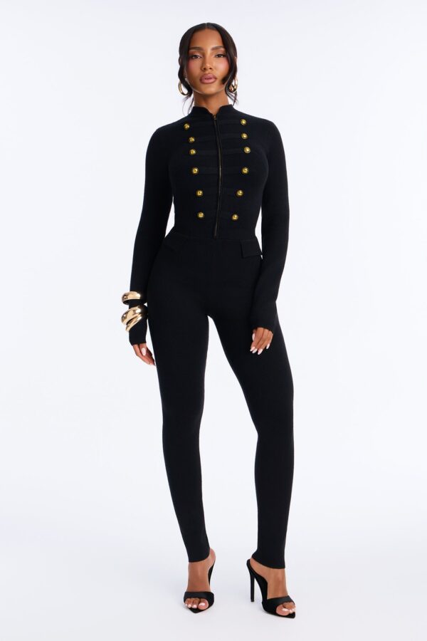 Jumpsuit in Black 50% viscose