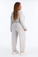 V-Neck Jumpsuit in Heather Grey