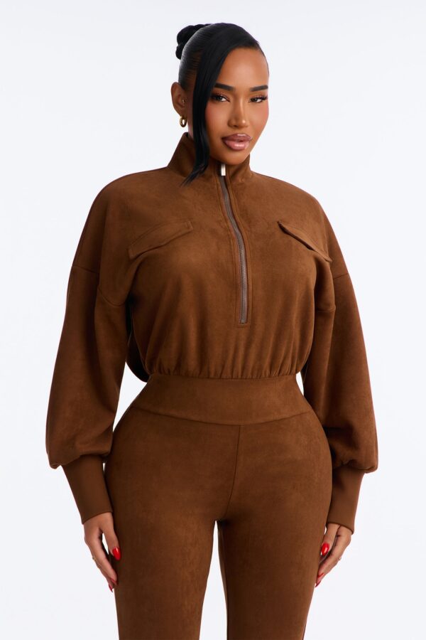 Jumpsuit with a mock neck