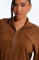 Jumpsuit with a mock neck