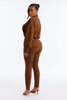 Jumpsuit with a mock neck