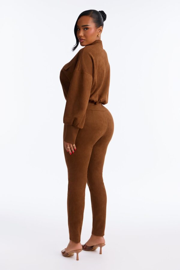 Jumpsuit with a mock neck
