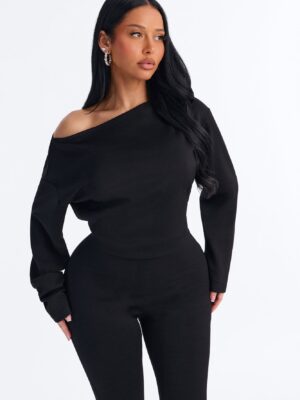 Jumpsuit in Black 50% rayon