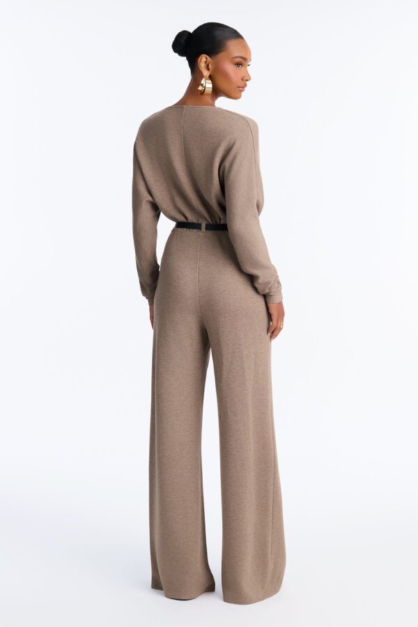 Jumpsuit in Mocha 80% rayon
