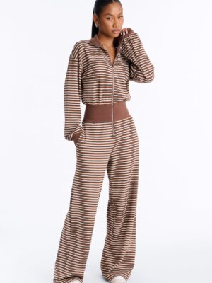 Jumpsuit in Brown 95% polyester