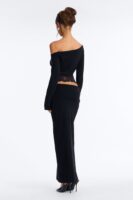 Skirt in Black 75% viscose