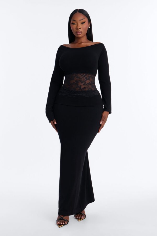 Skirt in Black 75% viscose