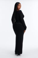 Skirt in Black 75% viscose