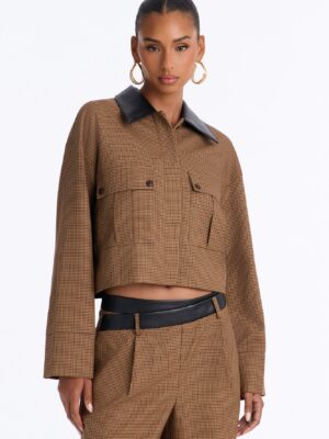 Brown Wide-Leg Pants