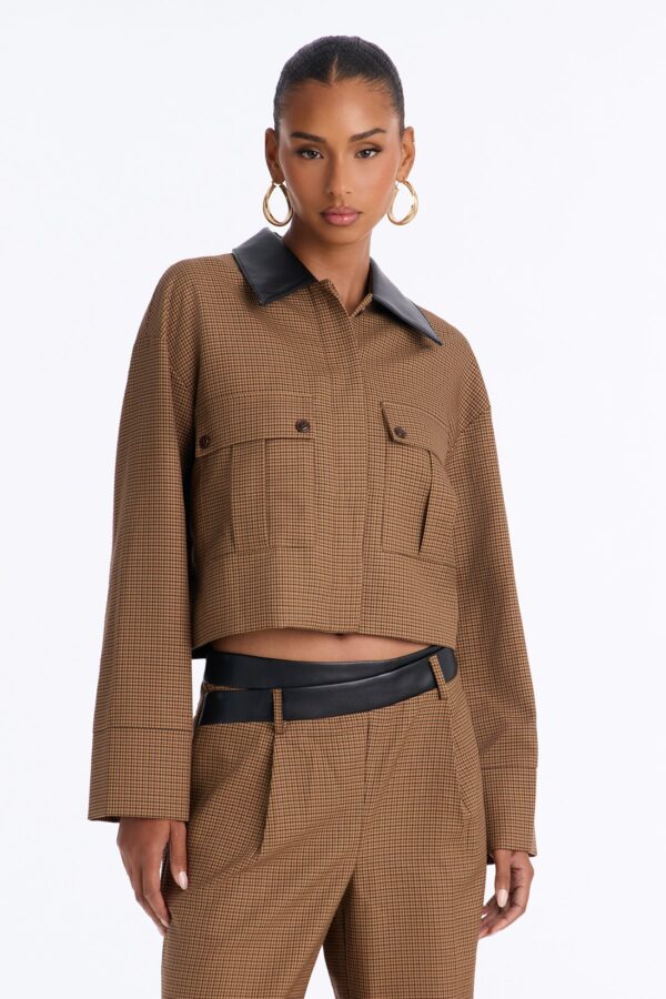 Brown Wide-Leg Pants