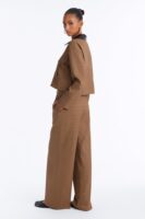Brown Wide-Leg Pants