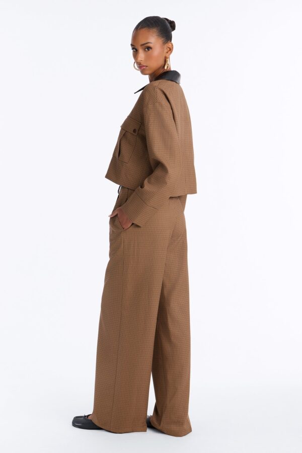 Brown Wide-Leg Pants