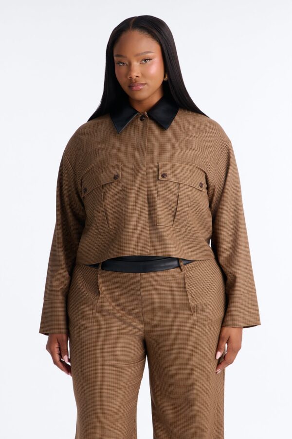Brown Wide-Leg Pants