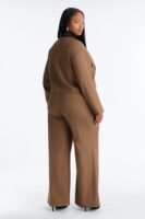 Brown Wide-Leg Pants