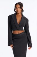 Skirt in Charcoal 80% polyester
