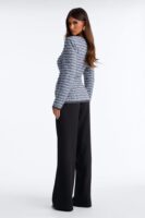 Blazer with a wide leg