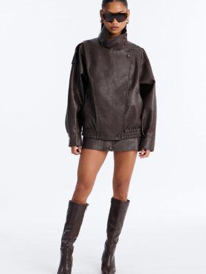 Skirt with a mock neck