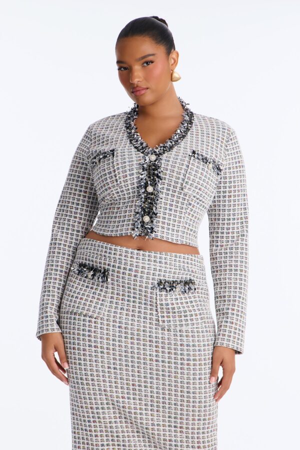 Blazer with a v-neck