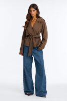 Jacket in Brown 92% polyester