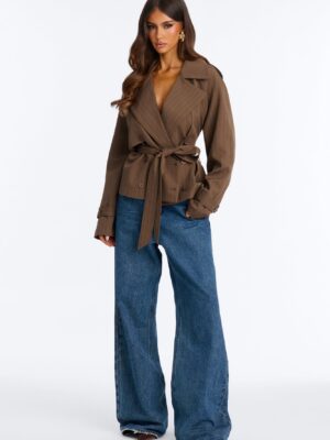 Jacket in Brown 92% polyester