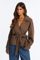 Jacket in Brown 92% polyester