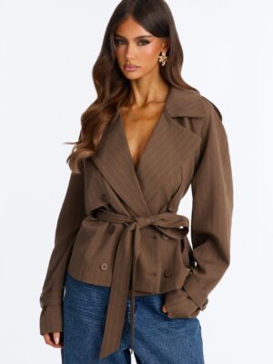 Jacket in Brown 92% polyester