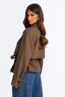 Jacket in Brown 92% polyester