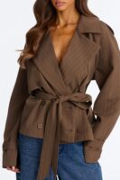 Jacket in Brown 92% polyester