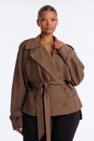 Jacket in Brown 92% polyester