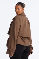 Jacket in Brown 92% polyester