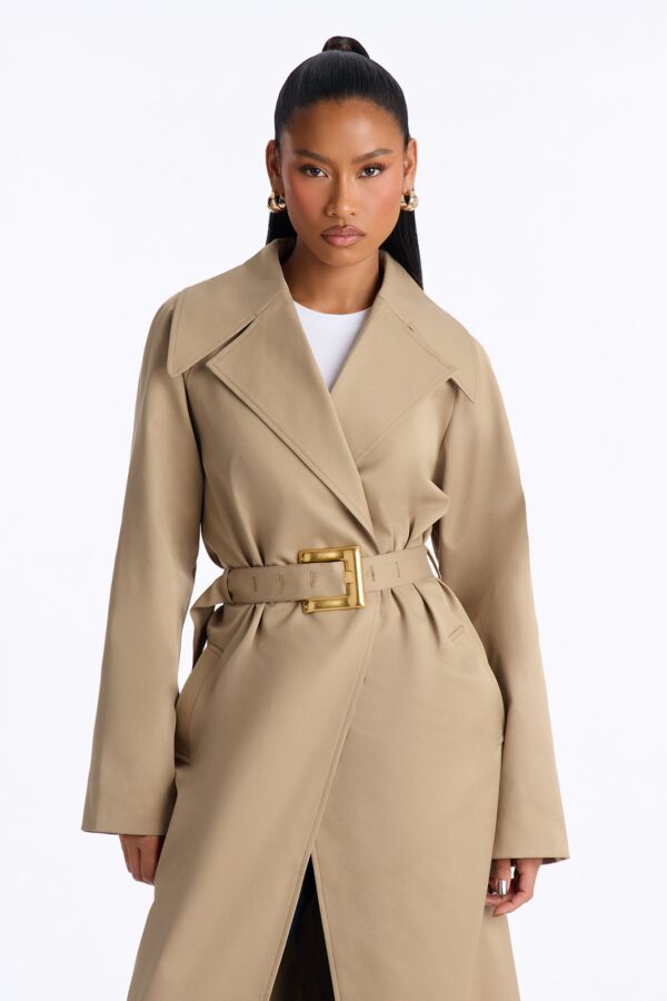 Maxi Coat in Khaki