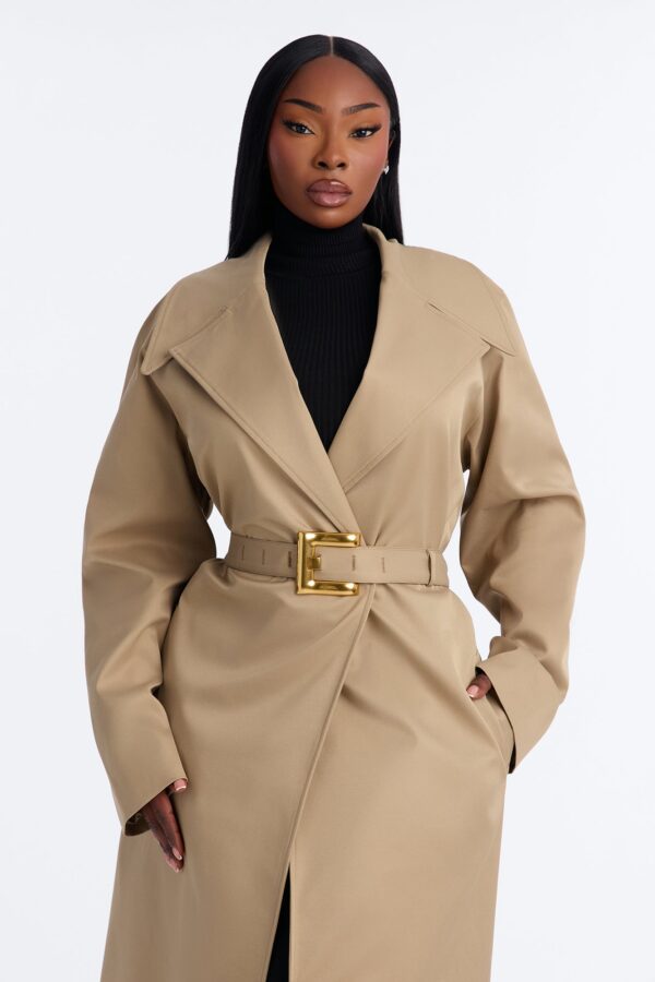 Maxi Coat in Khaki