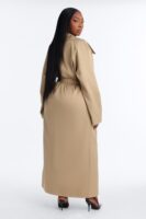 Maxi Coat in Khaki