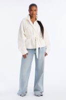 Jacket in Ivory 100% cotton