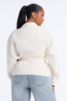 Jacket in Ivory 100% cotton