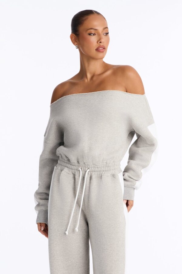 Wide-Leg Jumpsuit in Heather Grey