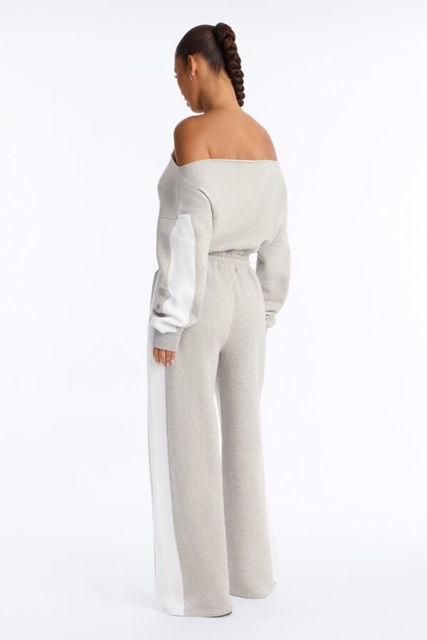 Wide-Leg Jumpsuit in Heather Grey
