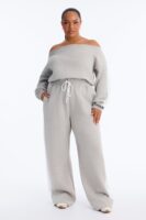 Wide-Leg Jumpsuit in Heather Grey