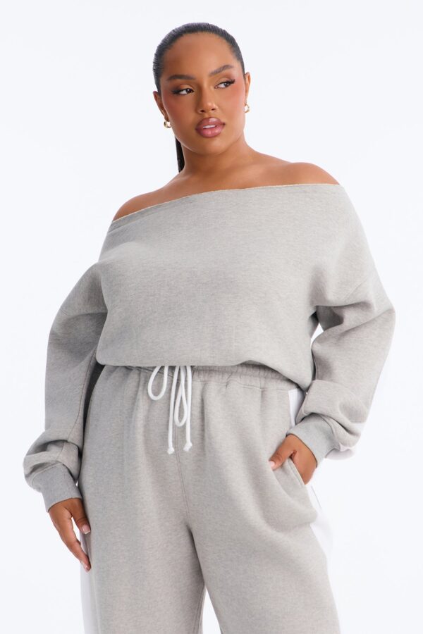 Wide-Leg Jumpsuit in Heather Grey