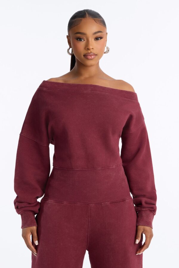 Jumpsuit in Burgundy