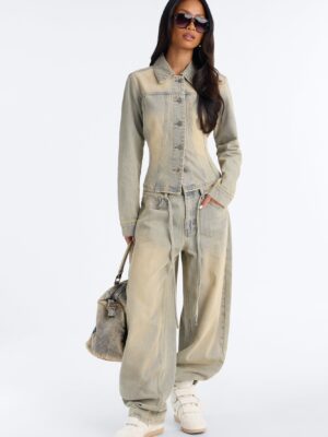 Pants in Denim 100% cotton
