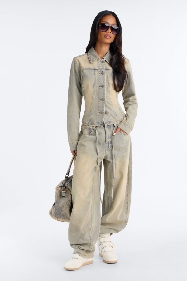 Pants in Denim 100% cotton