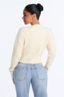 Cardigan in Ivory 50% viscose