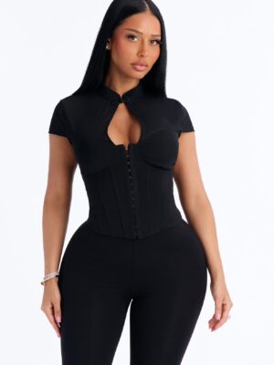 Black Top with mock neck